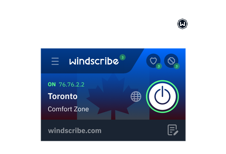 Windscribe extension app